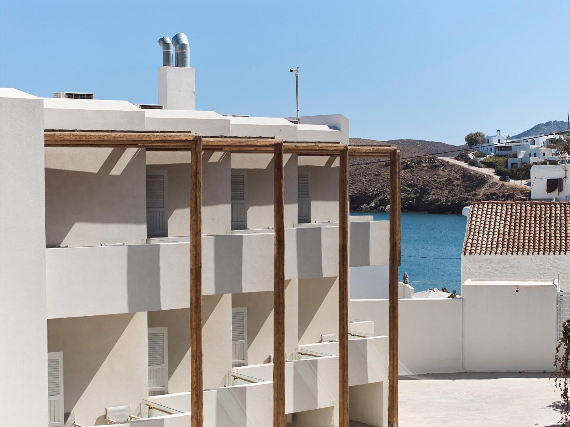 Kythnos Bay Hotel Lutrá Kültér fotó