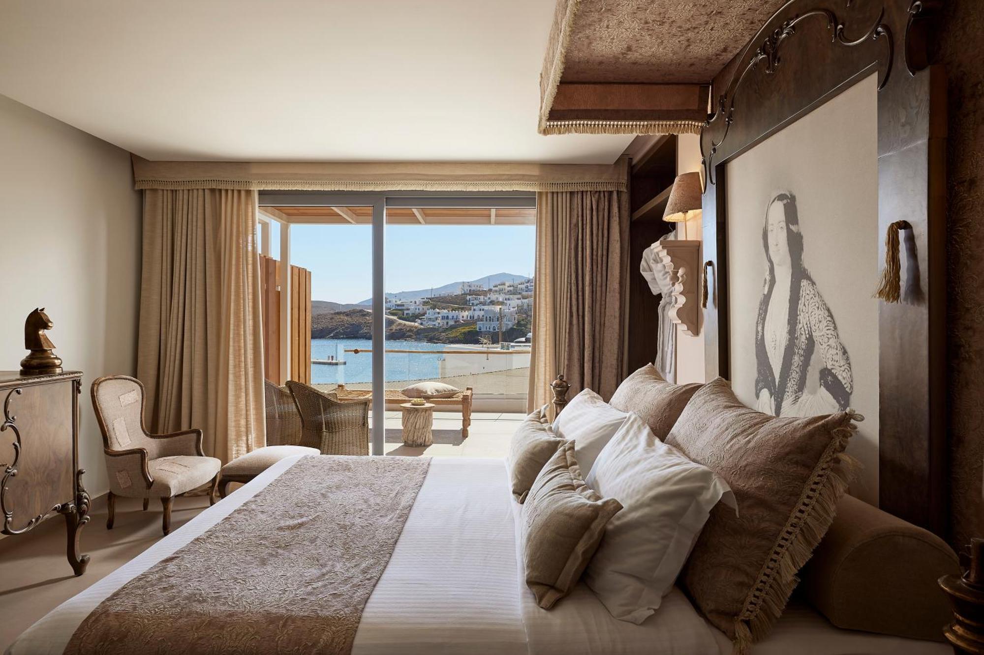 Kythnos Bay Hotel Lutrá Kültér fotó