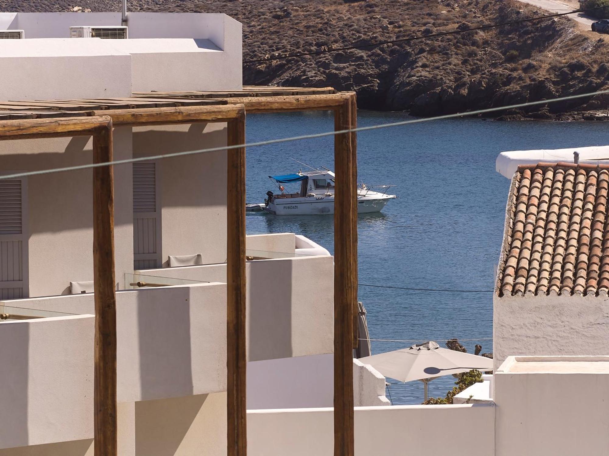 Kythnos Bay Hotel Lutrá Kültér fotó